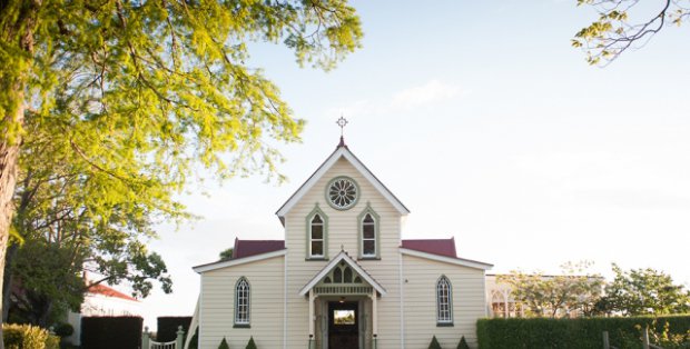 the old church frontal view